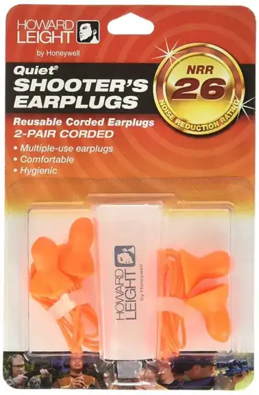HOWARD LEIGHT EARPLUGS CORDED W/CASE 26NRR SIX 2/PAIR BLISTER PACKS
