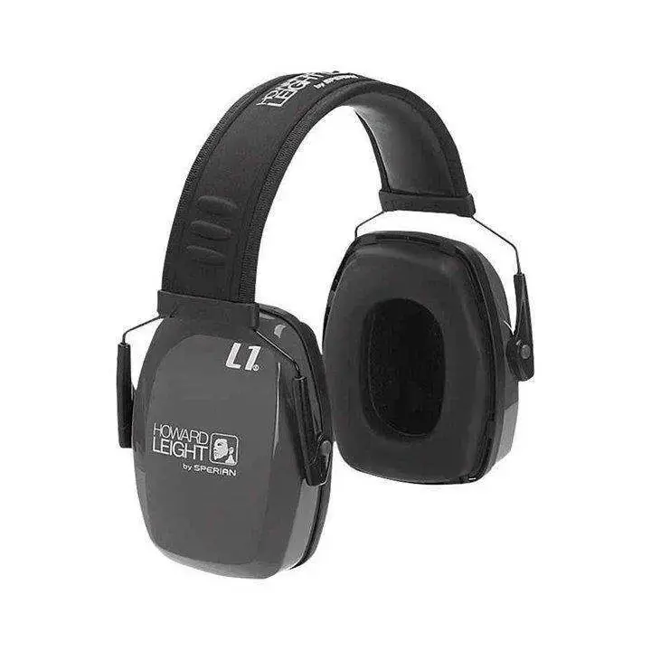 Howard Leight R01524 Leightning Passive Earmuffs Foam 25 dB Over the Head Gray Ear Cups w/Black Band
