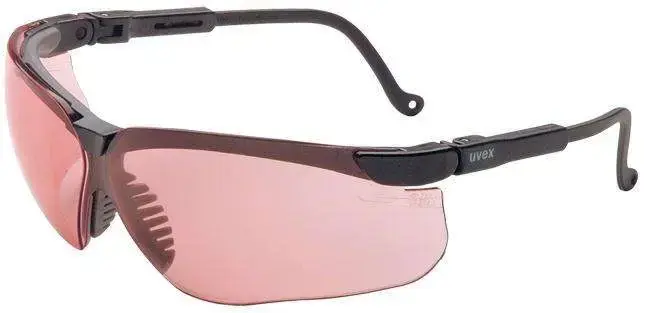 Howard Leight R03575 Uvex Genesis Scratch Resistant Vermilion Lens w/Black Frame