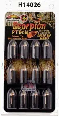 HARVESTER SCORPION 50 CAL. 260GR .451 POLY TIP SABOT 12PK