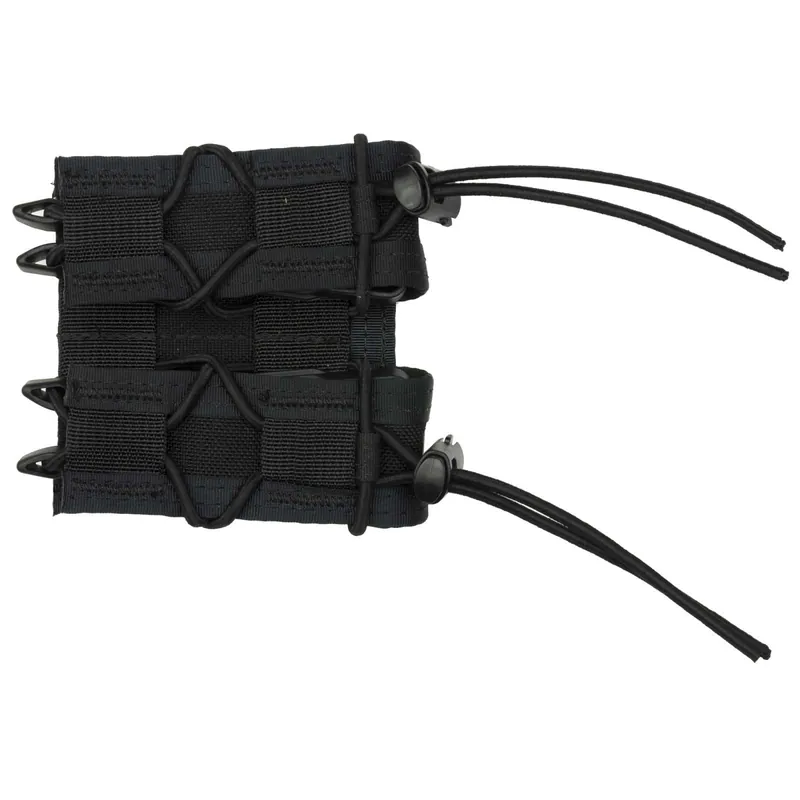 High Speed Gear 11PT02BK TACO MOLLE Double Pistol Magazine Pouch Black Nylon w/Polymer Divider