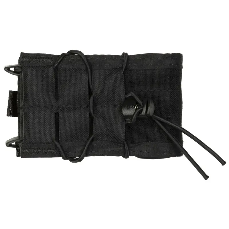 High Speed Gear 11TA00BK TACO MOLLE Rifle Single Magazine Pouch Black Nylon w/Polymer Divider