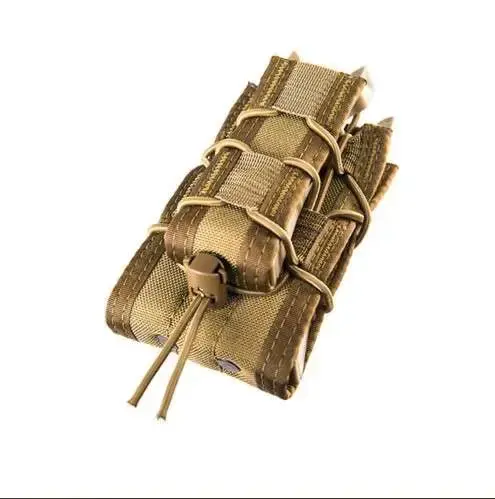 HIGH SPEED GEAR DOUBLE DECKER LT MOLLE HOLDS 1 RIFLE AND 1 PISTOL MAG COYOTE BROWN
