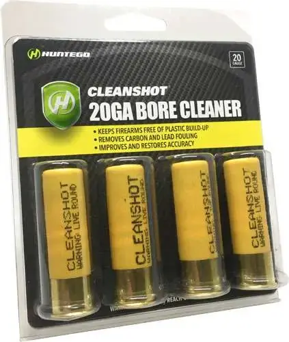 CLEANSHOT SHOOT THROUGH GUN BORE CLEANER 20 GA. 4-PACK