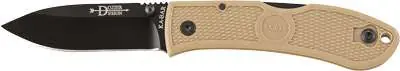 Ka-Bar 4062CB Dozier Hunter 3" Drop Point Plain AUS 8A Steel Zytel Coyote Brown Handle Folding