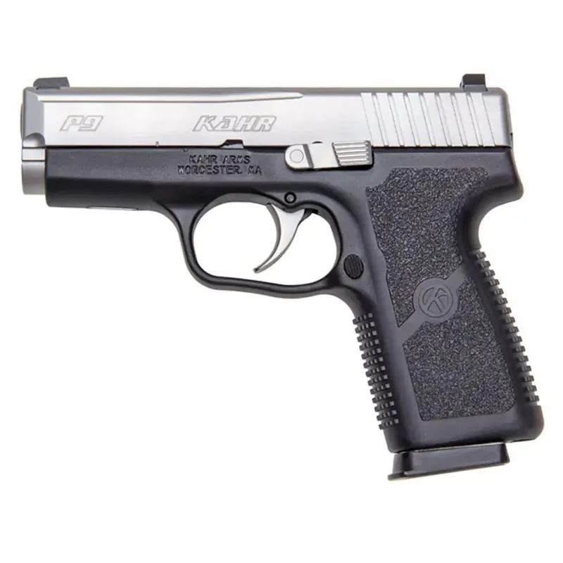 Kahr Arms KP9093NA P9 *CA Compliant 9mm Luger 3.50" 7+1 Stainless Steel Black Polymer Grip Night Sights