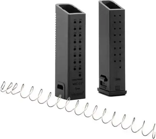 Kriss USA KVAMX2K90BL00 Mag-Ex2 Kit 9mm Luger Glock G17 40rd Black Extended