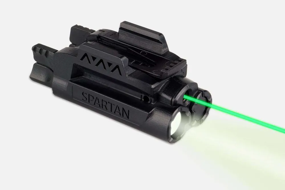 LaserMax SPSCG Spartan Laser/Light Rail Mount Green Laser 120 Lumens/5mW 520 nm Wavelength