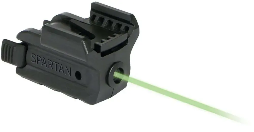 LaserMax SPSG Spartan Green Laser 5mW Any w/1" Rail & UP 520 nm Wavelength Black