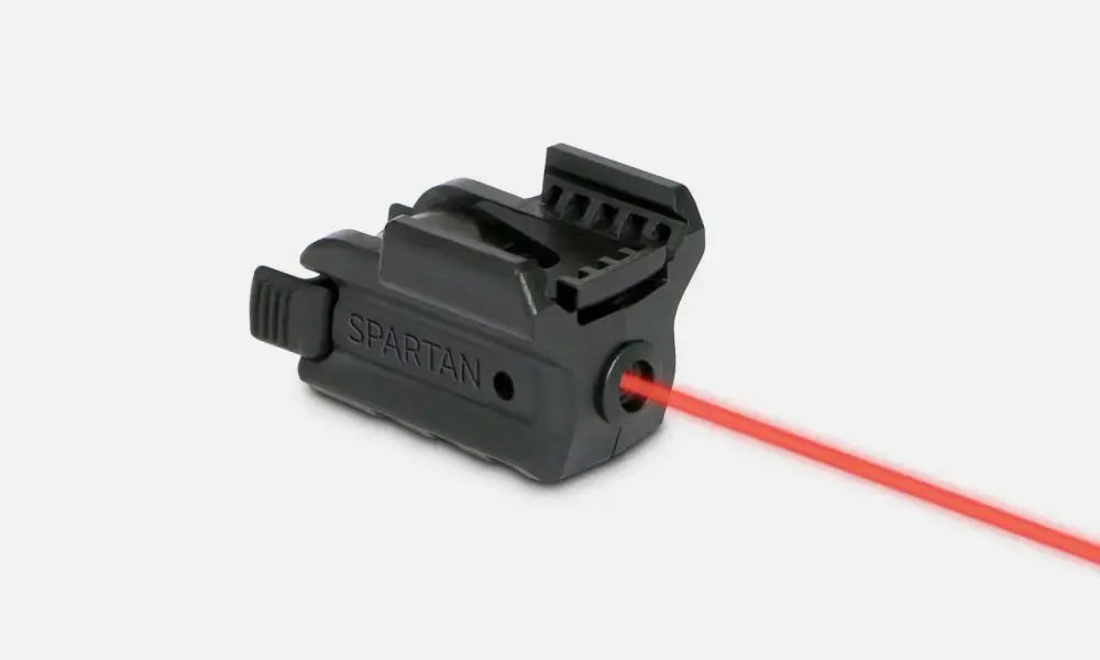 LaserMax SPSR Spartan Red Laser 5mW Any w/1" Rail & UP 650 nm Wavelength Black
