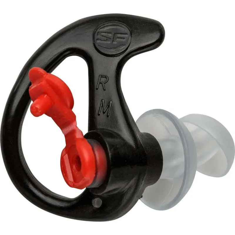 Surefire EP3BKMPR EP3 Sonic Defenders Polymer 24 dB Earbuds Clear Ear Buds w/Black Ear Piece Medium