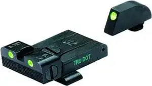 Meprolight ML20224 Tru-Dot Night Sight Set fits Glock 17, 19-23 Adjustable Green Green Black