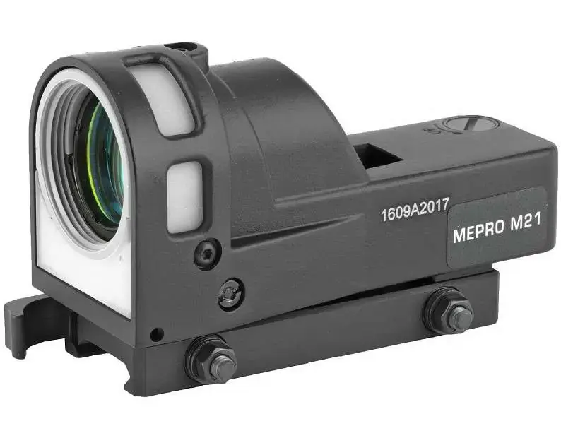 Meprolight ML62661 M21 Reflex X 1x 30mm Illuminated Open X Reticle Black Picatinny Mount
