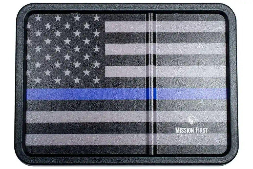 MISSION FIRST TACTICAL DUMP TRAY BLUE LINE AMERICAN FLAG