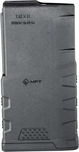 MFT EXTREME DUTY POLY MAG 20RD 7.62X51 NATO/.308 WIN AR10/SR25.M110 PATTERN RIFLES
