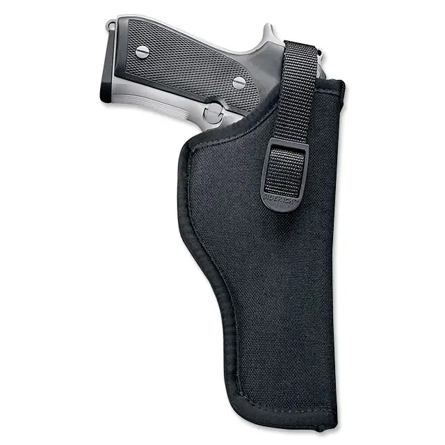 Uncle Mikes 81022 Sidekick Belt LH 3-4" Med/Lg DA Revolver Nylon Black