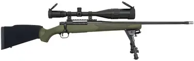 Mossberg 27925 Patriot Night Train 300 Win Mag 3+1 22" Matte Blued OD Green Right Hand