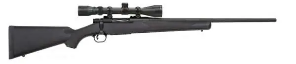 Mossberg 27931 Patriot with Scope Bolt 243 Winchester 22" 5+1 Black Fixed Synthetic Stock Blued Steel Receiver