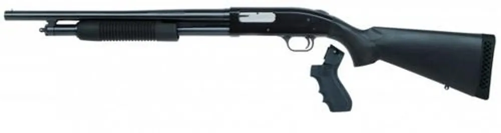 Mossberg 59817 500 L-Series LH Blued Pump 12 Gauge 18.50" 3" 5+1 Black Fixed w/Pistol Grip Synthetic Stock