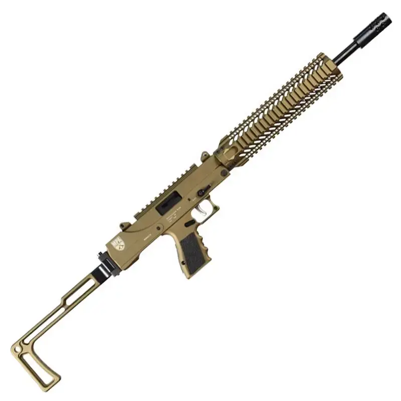 MasterPiece Arms Defender Carbine 9mm Luger 16.20" 17+1 Burnt Bronze Folding Right Side Stock