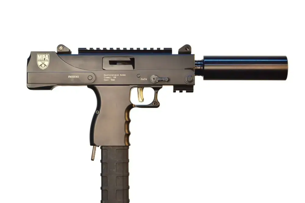 MasterPiece Arms 30SST Defender 9mm Side Cocking Scope Mount 9mm Luger 6" 30+1 Black Parkerized