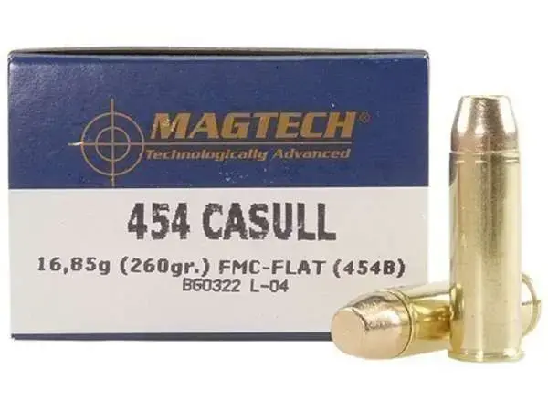 MAGTECH AMO 454 CASULL 260GR FMJ FLAT 20/RD BOX