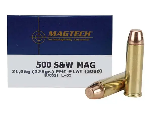 Magtech 500D Range/Training 500 S&W 325 gr Full Metal Jacket Flat Nose (FMJFN) 20 Round Box