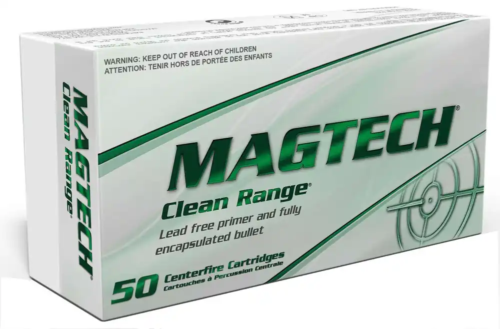 Magtech CR9B Clean Range 9mm Luger 124 gr Fully Encapsulated Bullet 50 Round Box