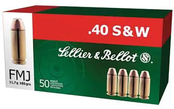 S&B 40S&W 180GR FMJ