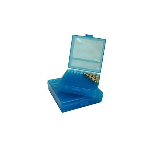 MTM P100924 Case-Gard P-100 9mm Luger/380 ACP 100rd Clear Blue