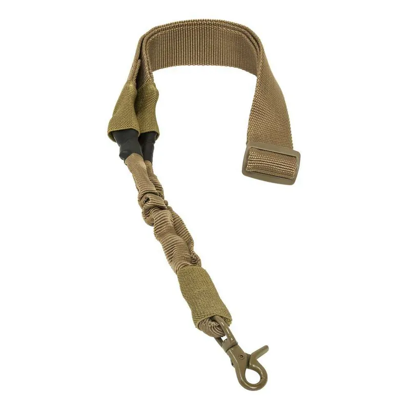 NCStar AARS1PT Single Point Sling 1.50" W x 44"-60" L Adjustable Bungee Tan Nylon