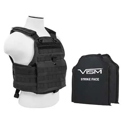 Plate Carrier Vest/Two 10"X12"/Blk