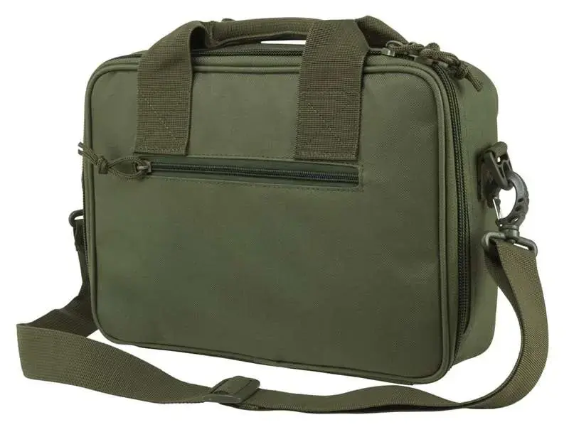 NCStar CPDX2971G Double Pistol Range Bag 2 Handguns Green