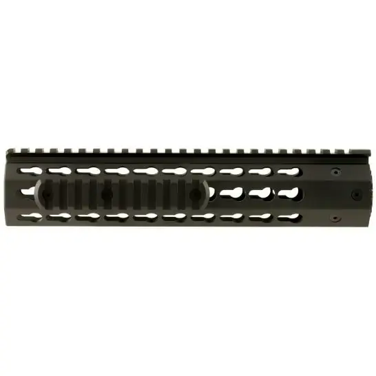 NCStar VMARFFKMC AR 15 KeyMod Handguard Free Float 10" Aluminum Black Anodized