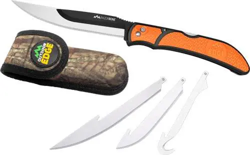 OUTDOOR EDGE RAZOR BONE 6-BLD COMBO SET ORANGE BLISTER PACK