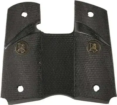 Pachmayr 02545 Signature w/o Backstrap Pistol Grip 1911 Officers Checkered Black
