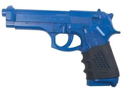 Pachmayr 05160 Tactical Grip Glove Beretta,Hi-Point Beretta 92FS,M9,PX4 Storm Soft w/Finger Grooves Black Rubber