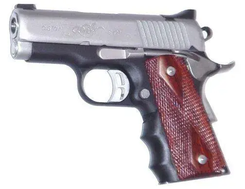 Pearce Grip PGOM1 1911 Finger Groove Insert 1911-Style Compact Black Rubber