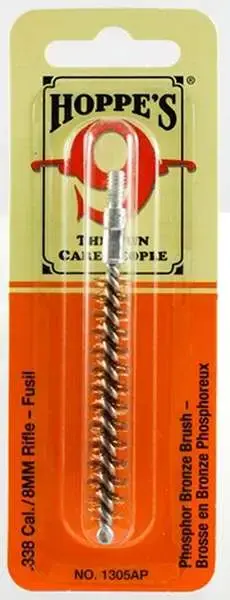 Hoppes 1305AP Phosphor Bronze Brush Rifle 338/8mm Cal Rifle Bronze Brush 10 Pack