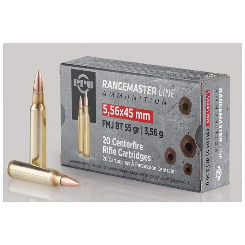 PPU PPRM5561M 5.56X45 55 FMJBT RNGMSTR 1000 RD