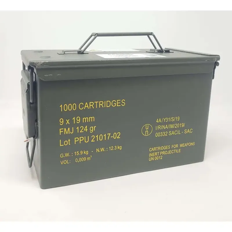 PPU PPRM9M Rangemaster 9x19mm 124 gr Full Metal Jacket (FMJ) 1000 Bx