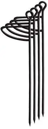 Primos PS60086 Double Bull Ground Blind Stakes Black Steel Pack of 4