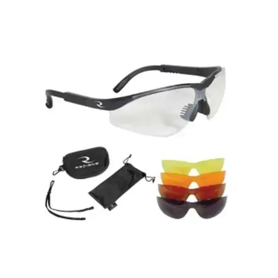 Radians T85RC T-85 Glasses Polarized Polycarbonate Clear, Amber, Smoke Gray, Copper, Orange Lens w/Black Frame