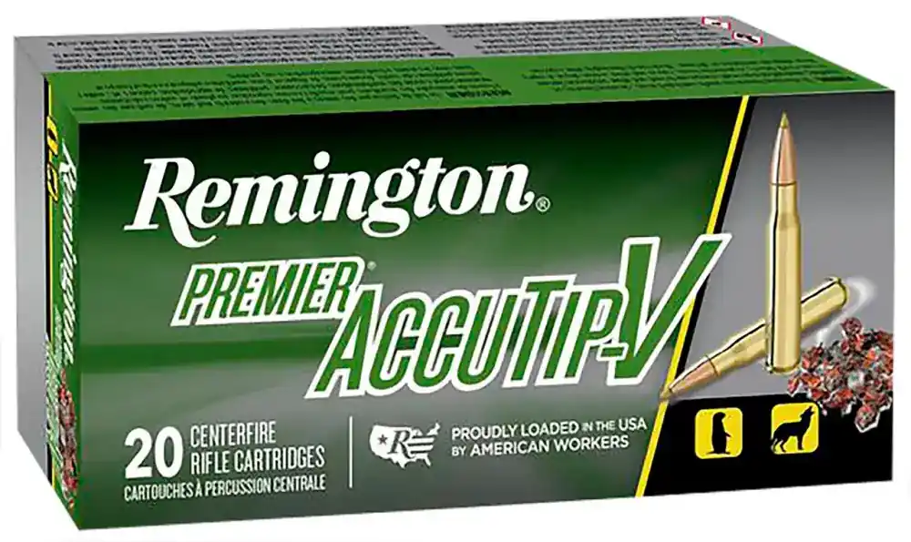 Remington Ammunition PRA223RB Premier Accutip-V 223 Rem 50 gr AccuTip-V Boat Tail 20 Round Box