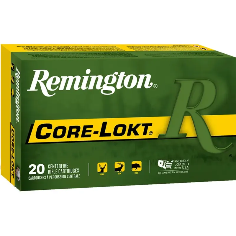 Remington Ammunition R270W1 Core-Lokt 270 Win 100 gr Pointed Soft Point (PSP) 20 Round Box