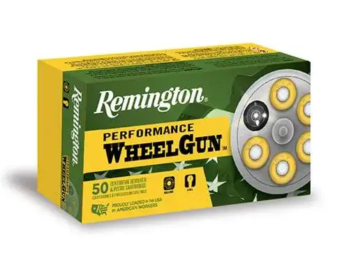Remington Ammunition RPW357M5 Performance WheelGun 357 Mag 158 GR Lead Semi Wadcutter (LSWC) 50 Round Box