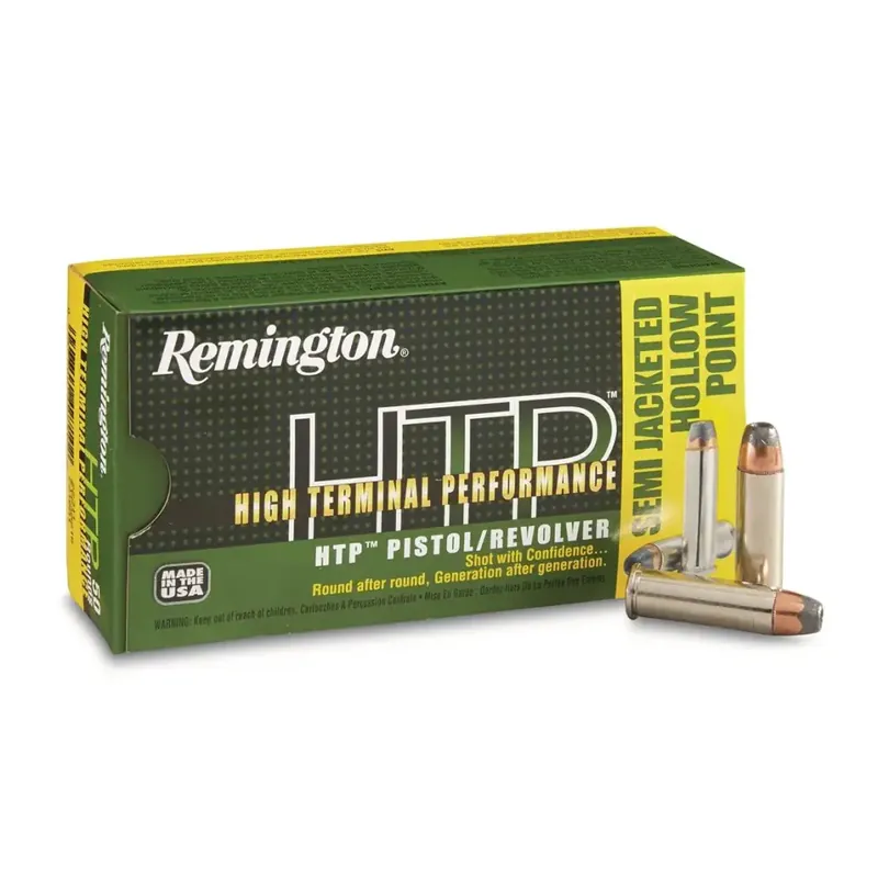 Remington Ammunition RTP38S16 HTP 38 Special 110 gr Semi-Jacketed Hollow Point (SJHP) 50 Round Box