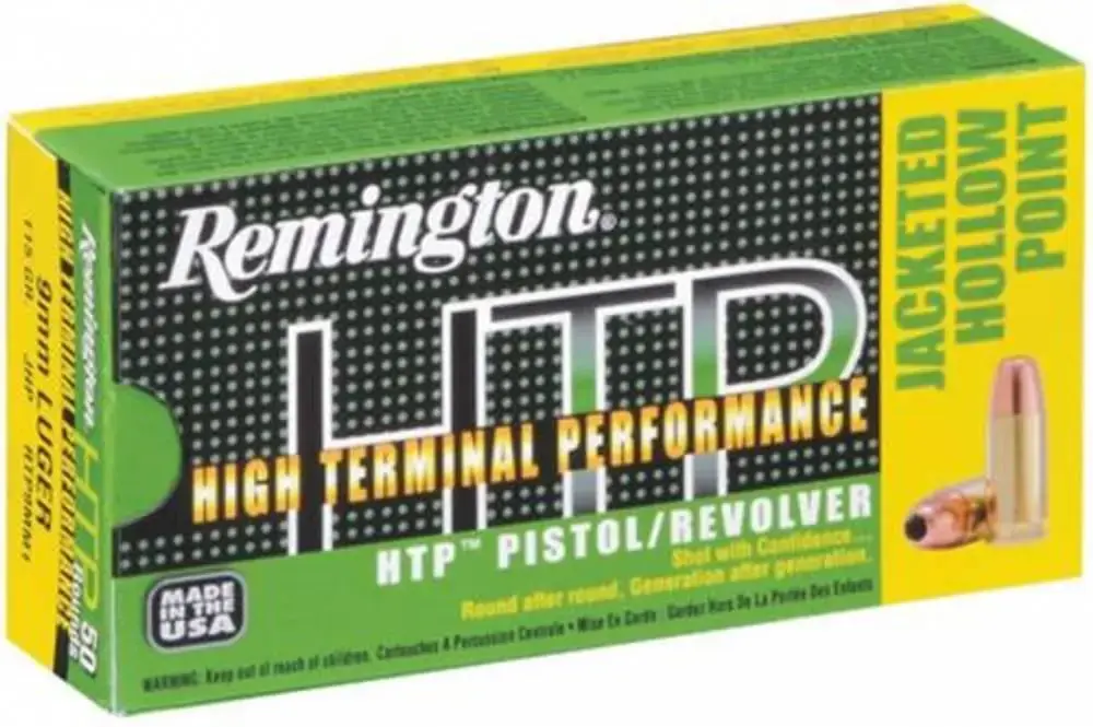 Remington Ammunition RTP45AP2 HTP 45 ACP 185 gr Jacketed Hollow Point (JHP) 50 Round Box