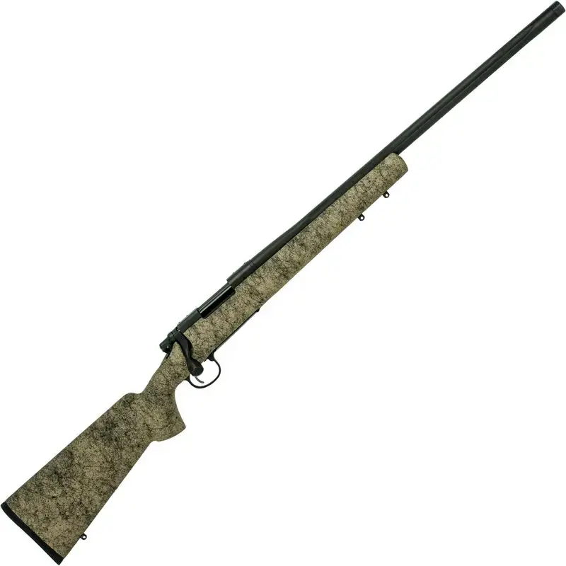 Remington Firearms 85201 700 5-R Gen 2 308 Win 4+1 24" Sand w/Black Webbing Fixed HS Precision w/Aluminum Bedding Stock Black Cerakote Right Hand Threaded Barrel