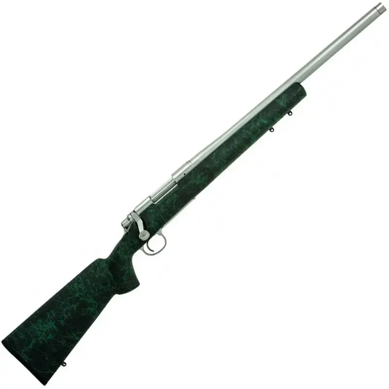 Remington Firearms 85508 700 5-R Bolt 300 Win Mag 24" 3+1 Black w/Green Webbing Fixed HS Precision w/Aluminum Bedding Synthetic Stock Stainless Steel Receiver